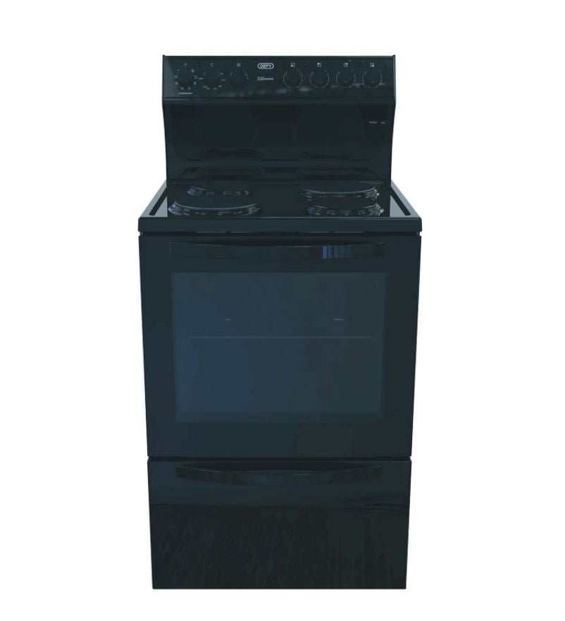 Defy Thermofan+ 600 Black Electric Stove DSS697 - Metro Homecentre Menlyn