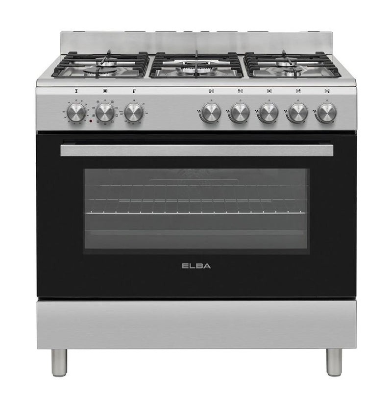 Elba 90cm SSteel 4 Gas 2 Electric Stove 0496CL727 - Metro Homecentre Menlyn