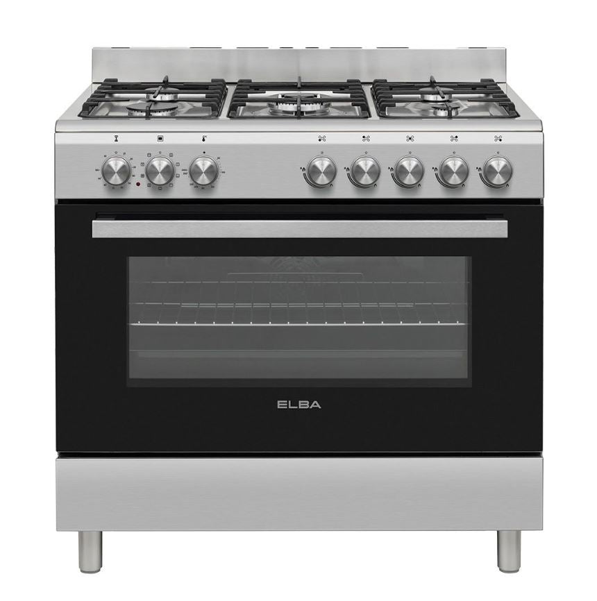 Elba 90cm SSteel 4 Gas 2 Electric Stove 0496CL727 - Metro Homecentre Menlyn