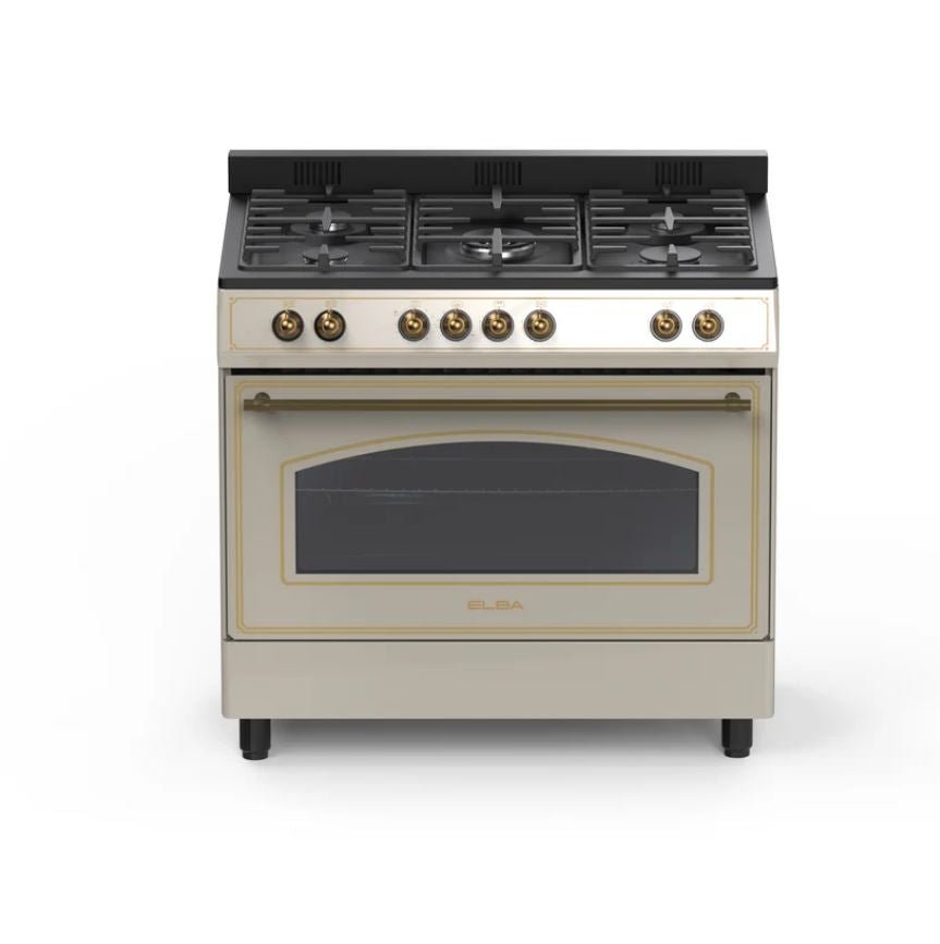 Elba 90cm 5 Burner CGas Electric Stove 049S4EX937KC - Metro Homecentre Menlyn