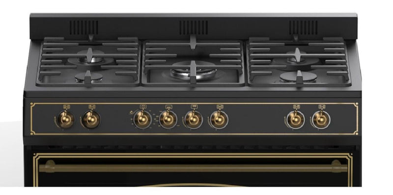 Elba 90cm 5 Burner Gas Electric Stove 049S4EX937KB - Metro Homecentre Menlyn