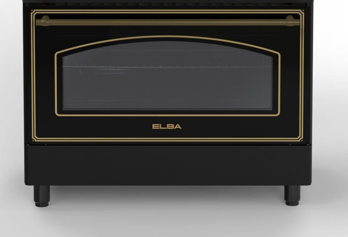 Elba 90cm 5 Burner Gas Electric Stove 049S4EX937KB - Metro Homecentre Menlyn