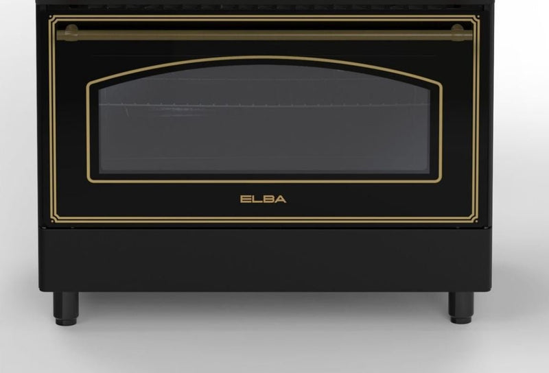 Elba 90cm 5 Burner Gas Electric Stove 049S4EX937KB - Metro Homecentre Menlyn