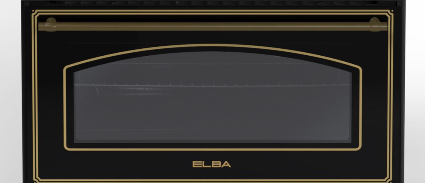 Elba 90cm 5 Burner Gas Electric Stove 049S4EX937KB - Metro Homecentre Menlyn