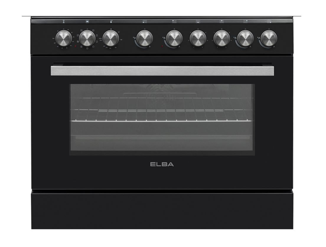 Elba 90cm Black 4 Gas 2 Electric Stove 0496CL727B - Metro Homecentre Menlyn