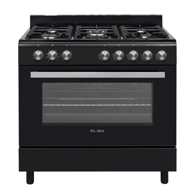 Elba 90cm Black GasElectric Stove 0496CL827B - Metro Homecentre Menlyn