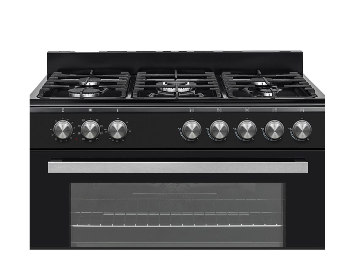 Elba 90cm Black GasElectric Stove 0496CL827B - Metro Homecentre Menlyn