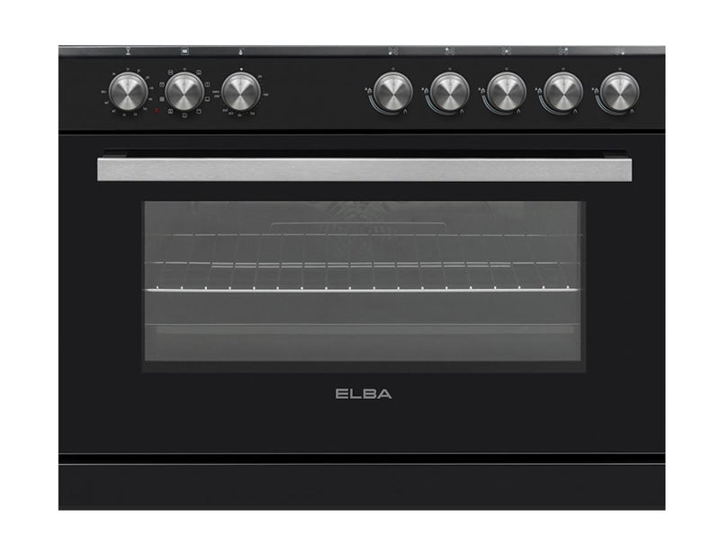 Elba 90cm Black GasElectric Stove 0496CL827B - Metro Homecentre Menlyn