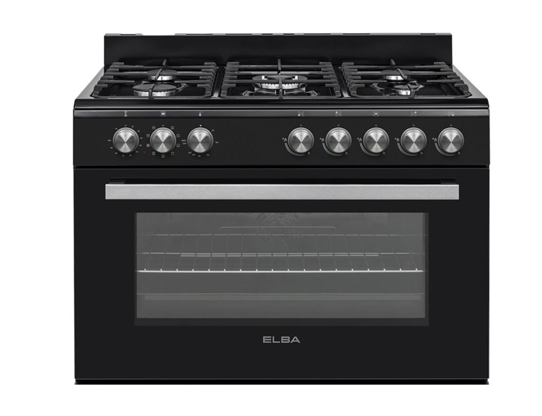 Elba 90cm Black GasElectric Stove 0496CL827B - Metro Homecentre Menlyn