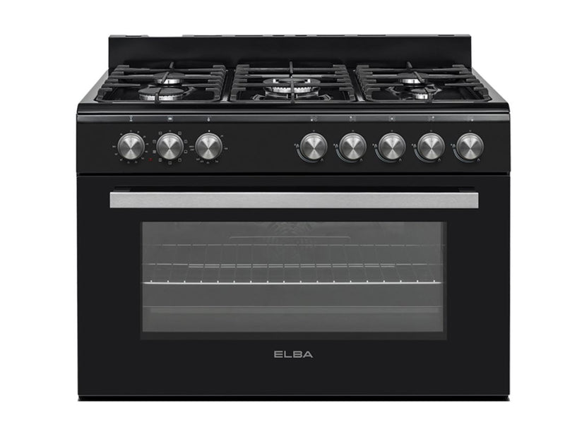 Elba 90cm Black GasElectric Stove 0496CL827B - Metro Homecentre Menlyn