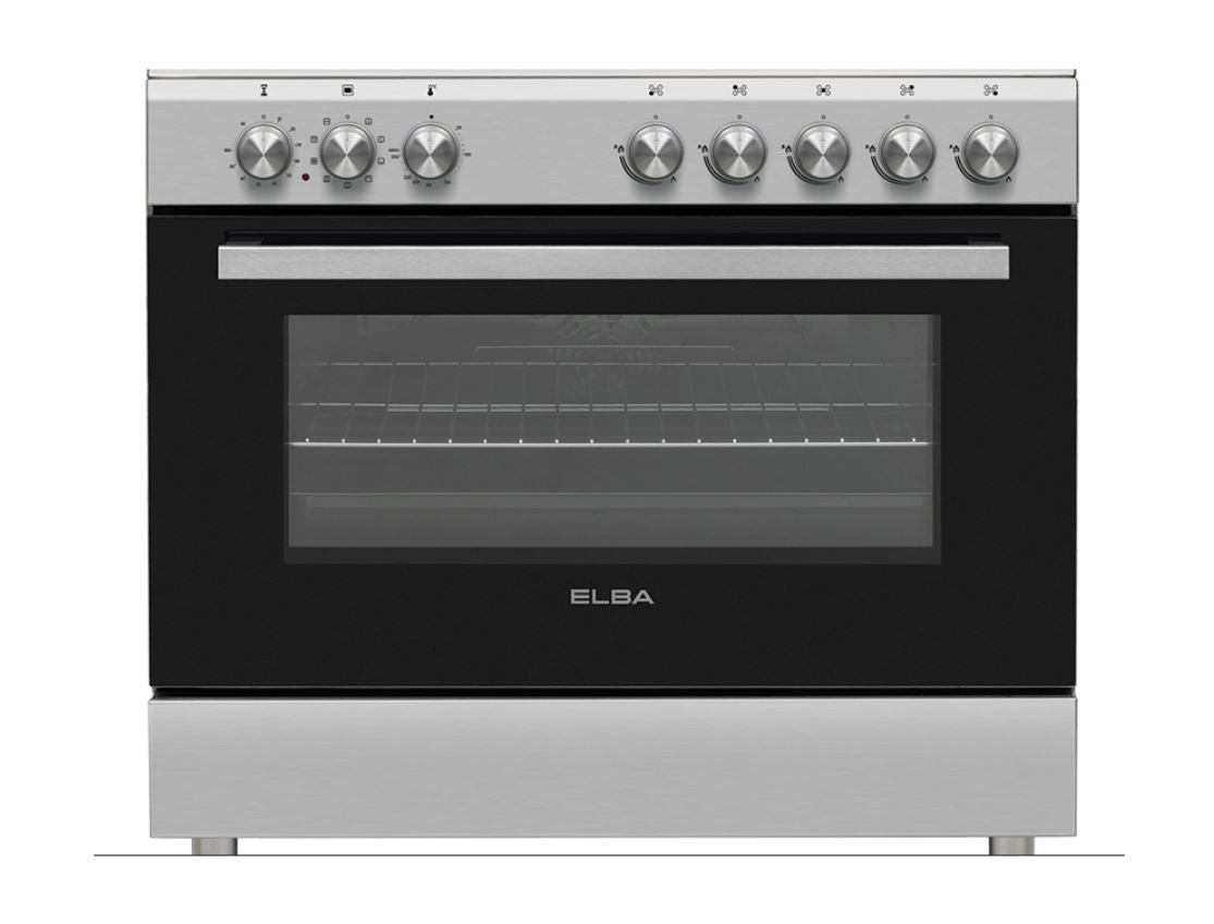 Elba 90cm SSteel Gas Electric Stove 0496CL827 - Metro Homecentre Menlyn