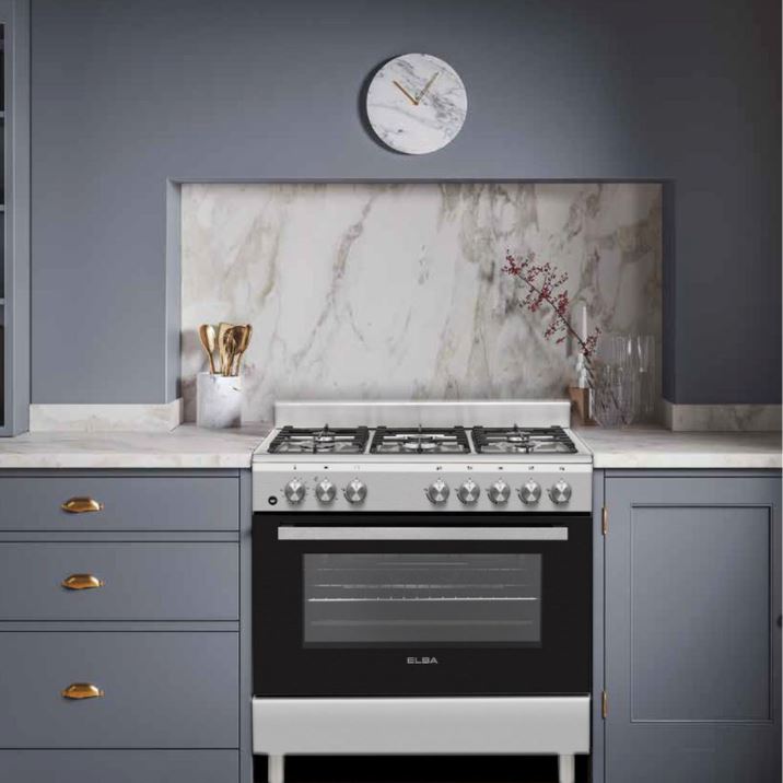 Elba 90cm SSteel Gas Electric Stove 0496CL827 - Metro Homecentre Menlyn