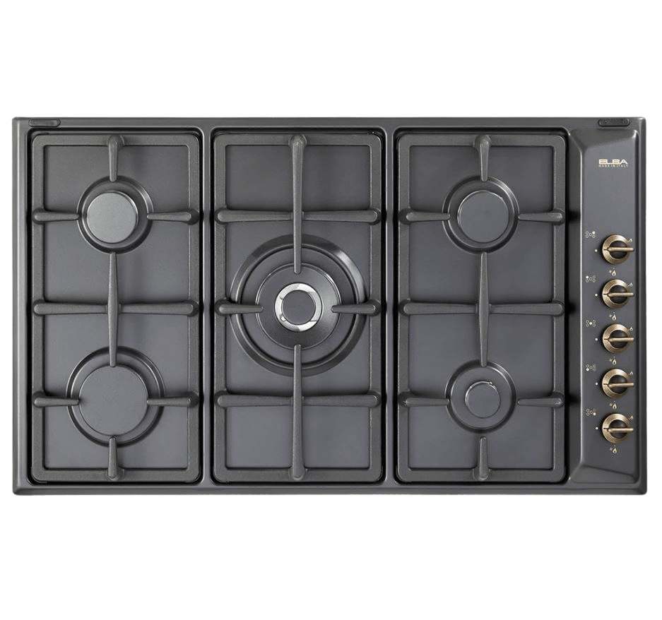 Elba 90cm Anthracite 5 Burner Gas Hob EN95545 - Metro Homecentre Menlyn