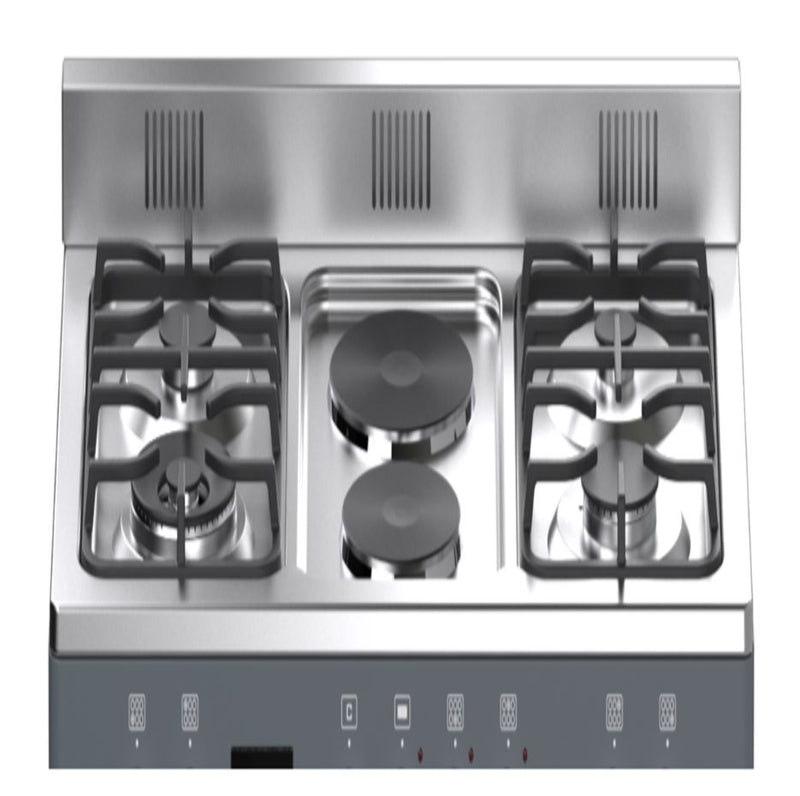 Elba 90cm Grey 4 Gas 2 Electric Stove 049S4EX737SG - Metro Homecentre Menlyn
