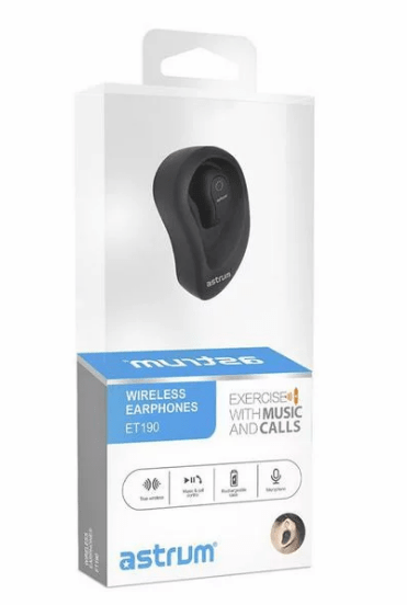 Astrum Black Truly Wireless Nano Earphone - ET190 - Metro Homecentre Menlyn