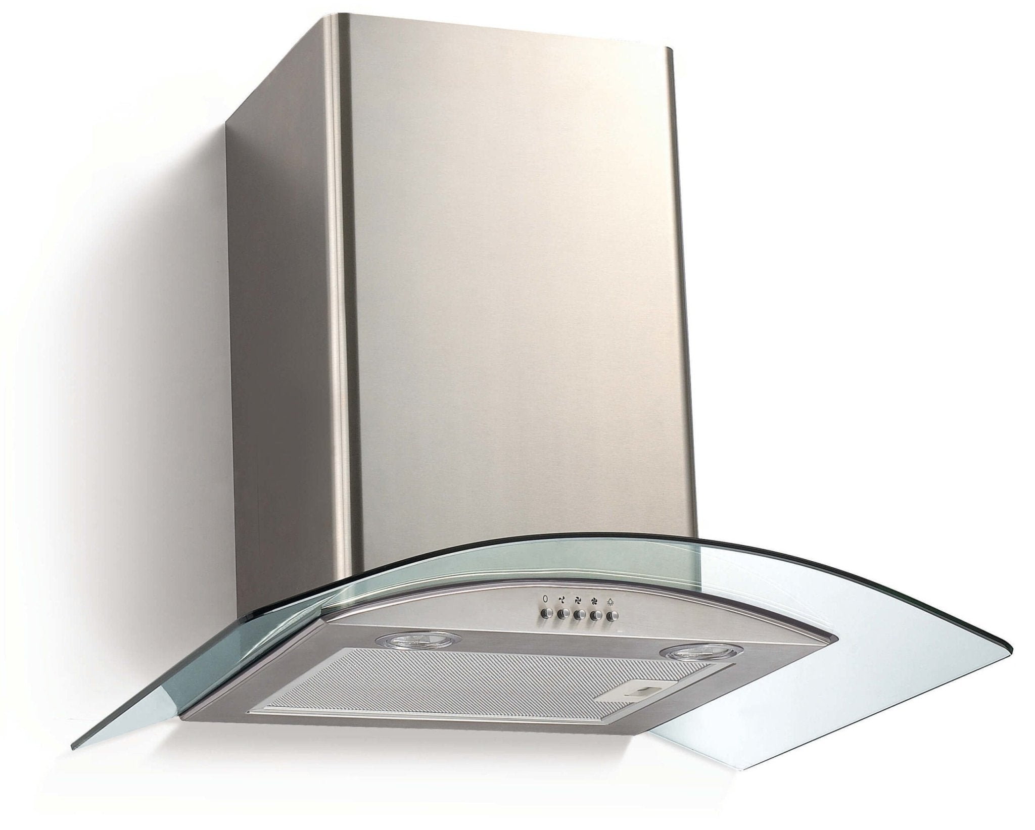Falco 60cm Curved Glass Wall Mounted Chimney Extractor - FAL - 60 - 38SG - Metro Homecentre Menlyn