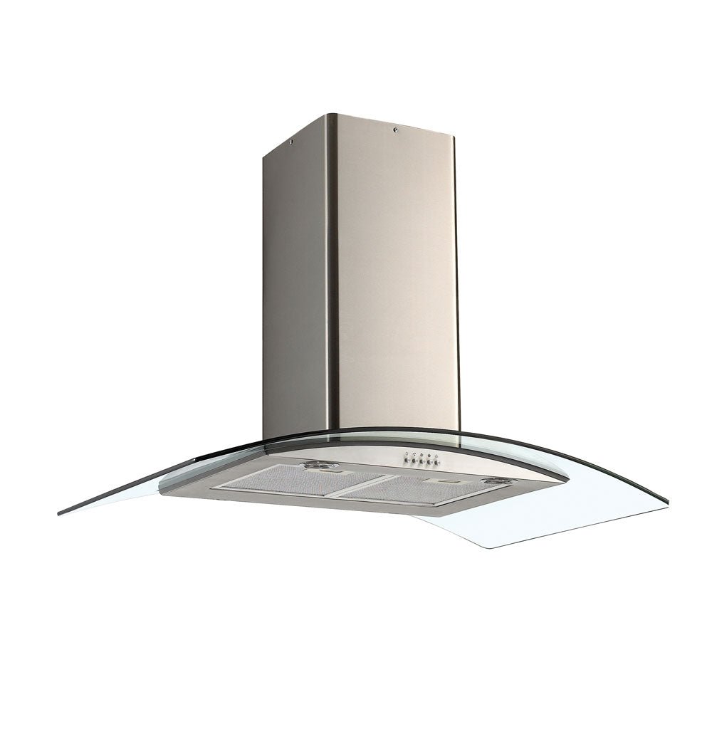 Falco 90cm Steel Glass Chimney Extractor FAL - 90 - 38SG - Metro Homecentre Menlyn