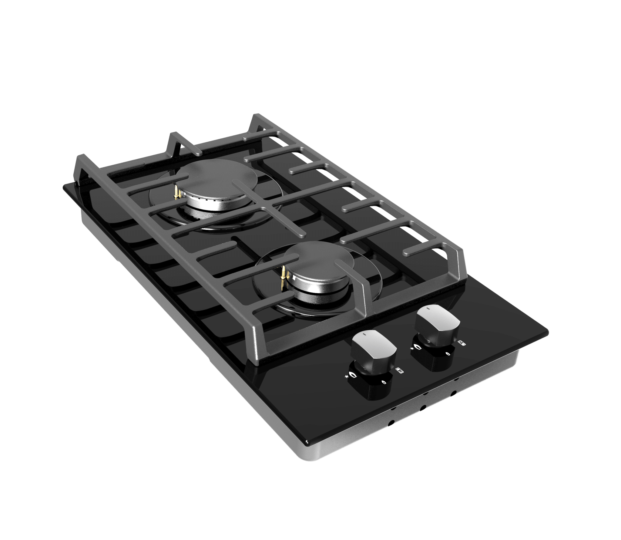 Falco 30cm Black Gas on Glass Hob FALBGH30 - Metro Homecentre Menlyn