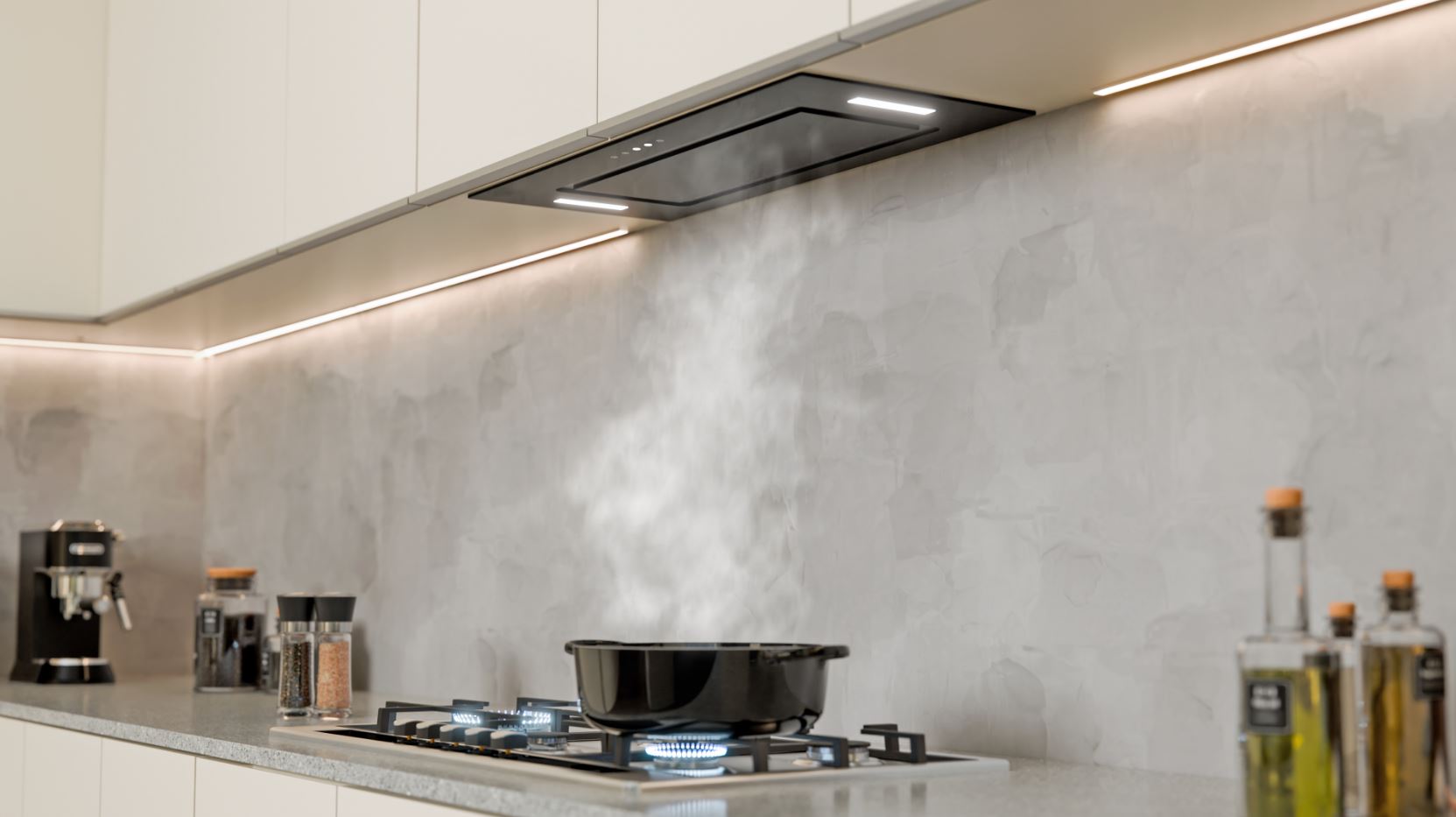 Falco 75cm Black Glass Extractor FAL75BIGB - Metro Homecentre Menlyn