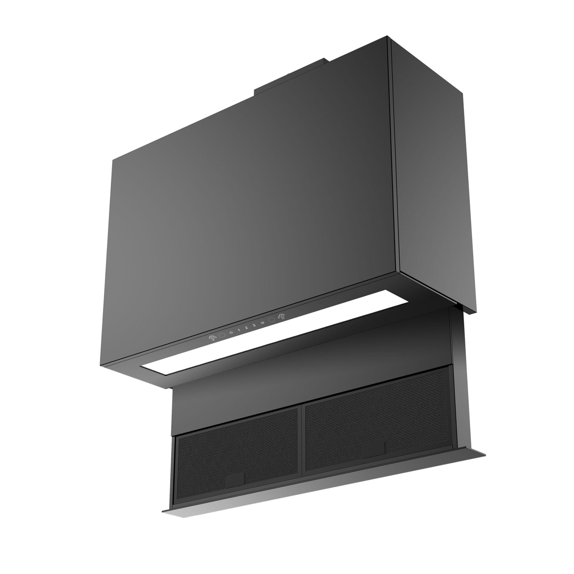 Falco 90cm Black Drop Down Extractor AR90761A - Metro Homecentre Menlyn