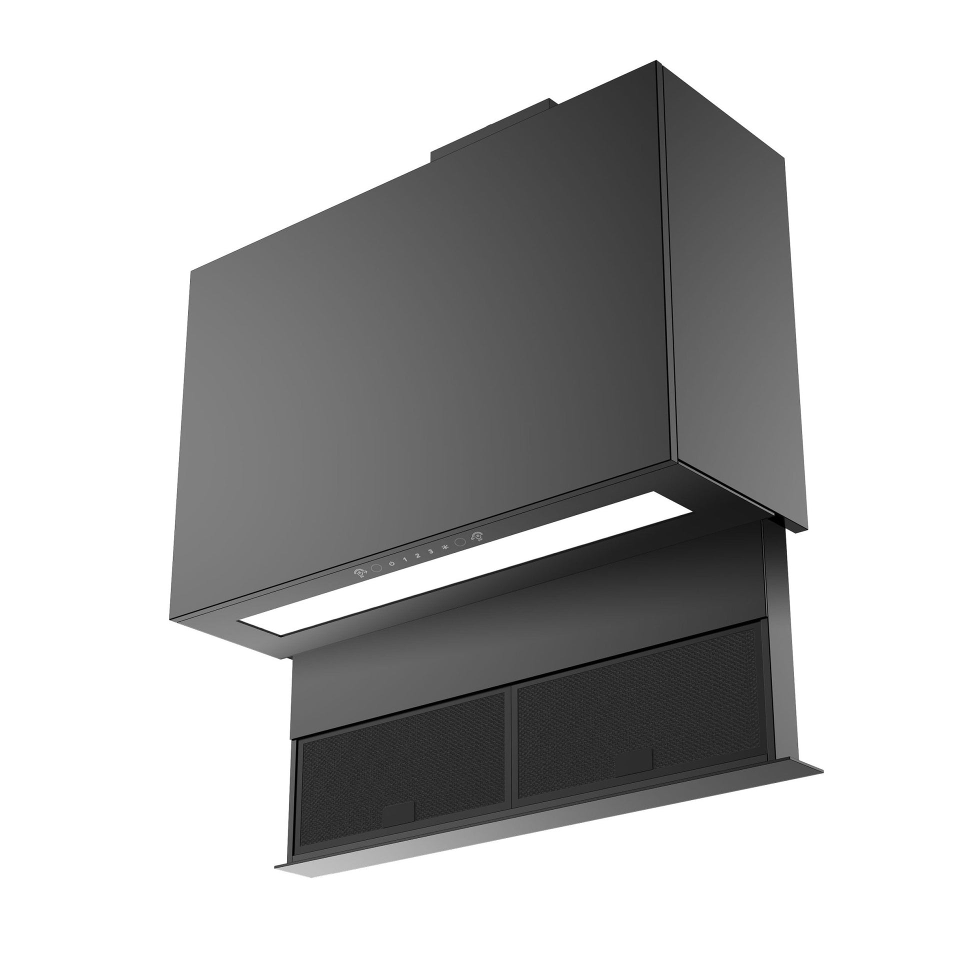 Falco 90cm Black Drop Down Extractor AR90761A - Metro Homecentre Menlyn