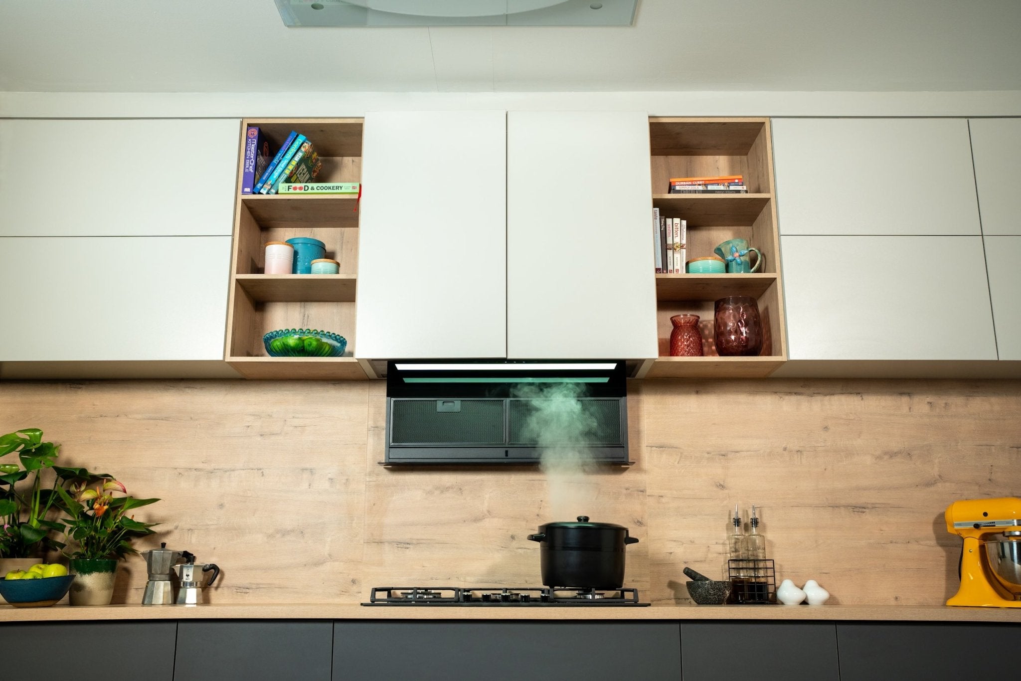 Falco 90cm Black Drop Down Extractor AR90761A - Metro Homecentre Menlyn