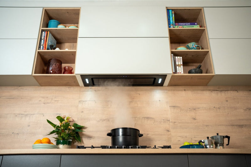 Falco 90cm Black Glass Extractor FAL90BIGB - Metro Homecentre Menlyn