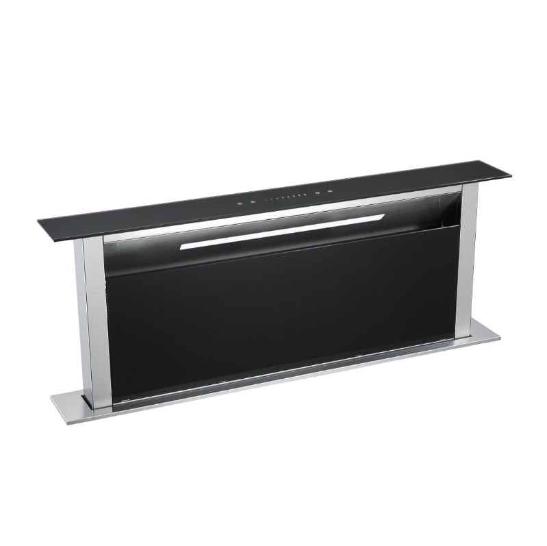 Falco 90cm Blk Glass Downdraft Extractor FAL90DDGBG - Metro Homecentre Menlyn