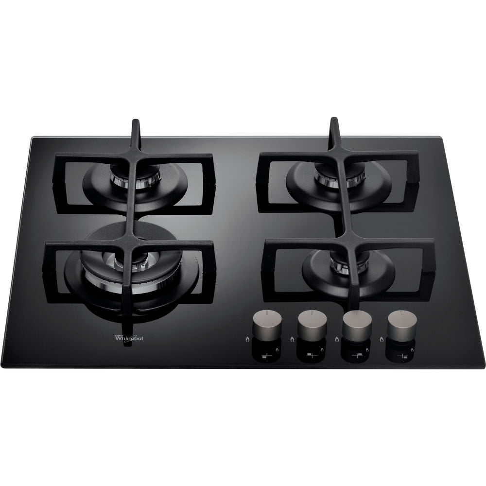 Whirlpool 60cm Black Gas Hob GOA6423NB - Metro Homecentre Menlyn