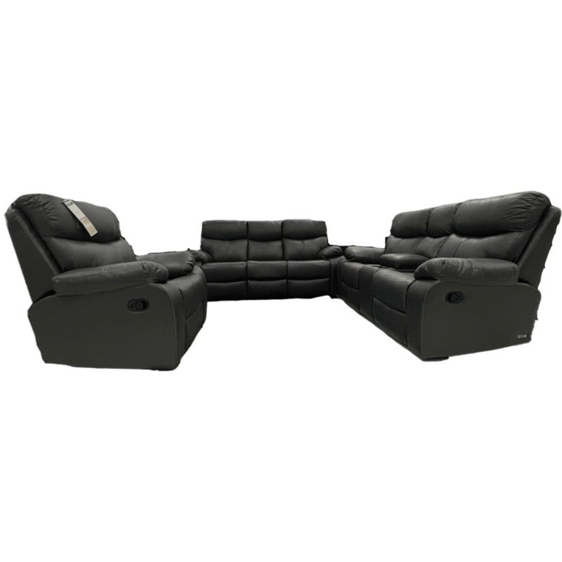 Grafton Everest Nirvana 3 Piece 5 - Action Lounge Suite - Charcoal Grey - Metro Homecentre Menlyn
