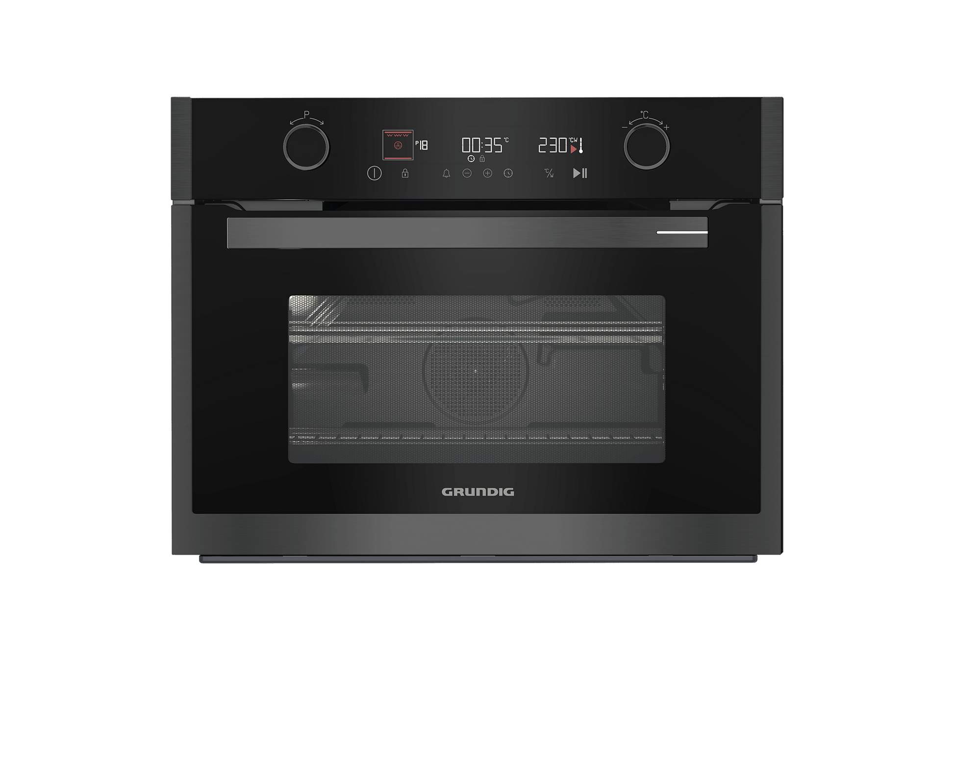 Grundig 60cm Inox Microwave Oven GEKW19400DX - Metro Homecentre Menlyn