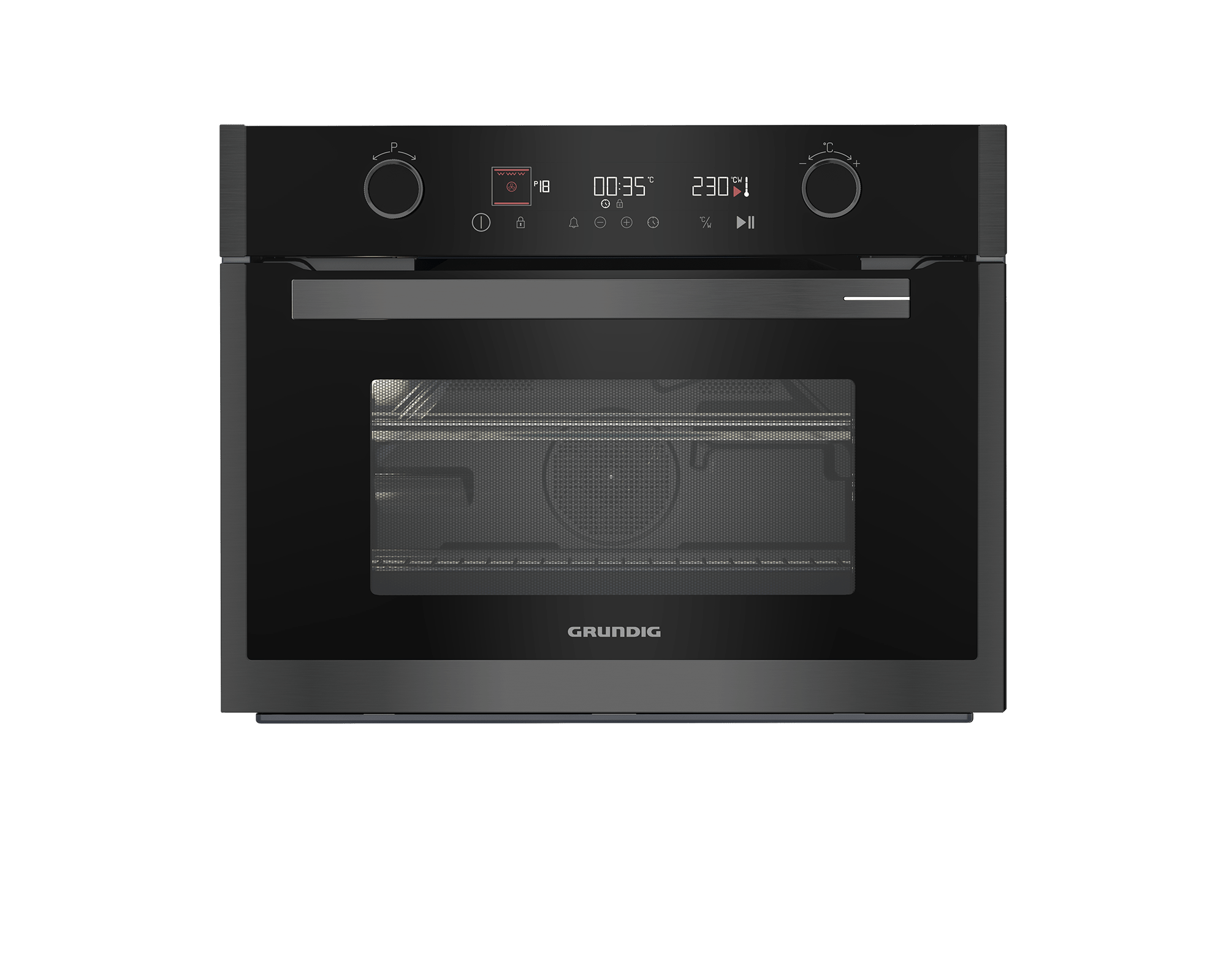 Grundig 60cm Inox Microwave Oven GEKW19400DX - Metro Homecentre Menlyn