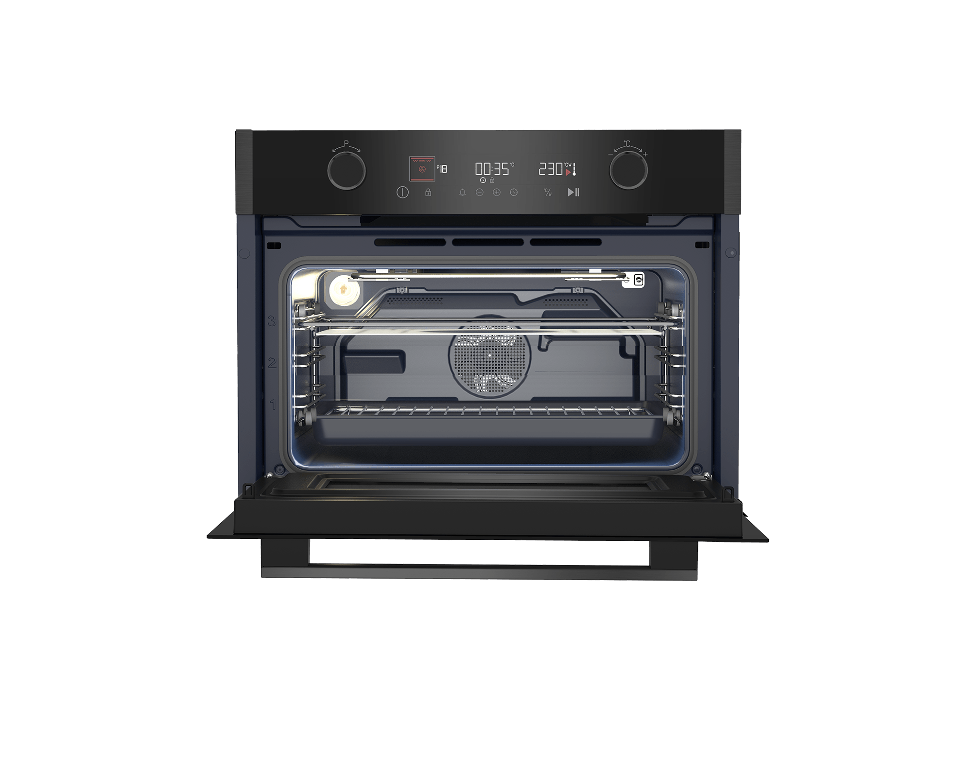 Grundig 60cm Inox Microwave Oven GEKW19400DX - Metro Homecentre Menlyn
