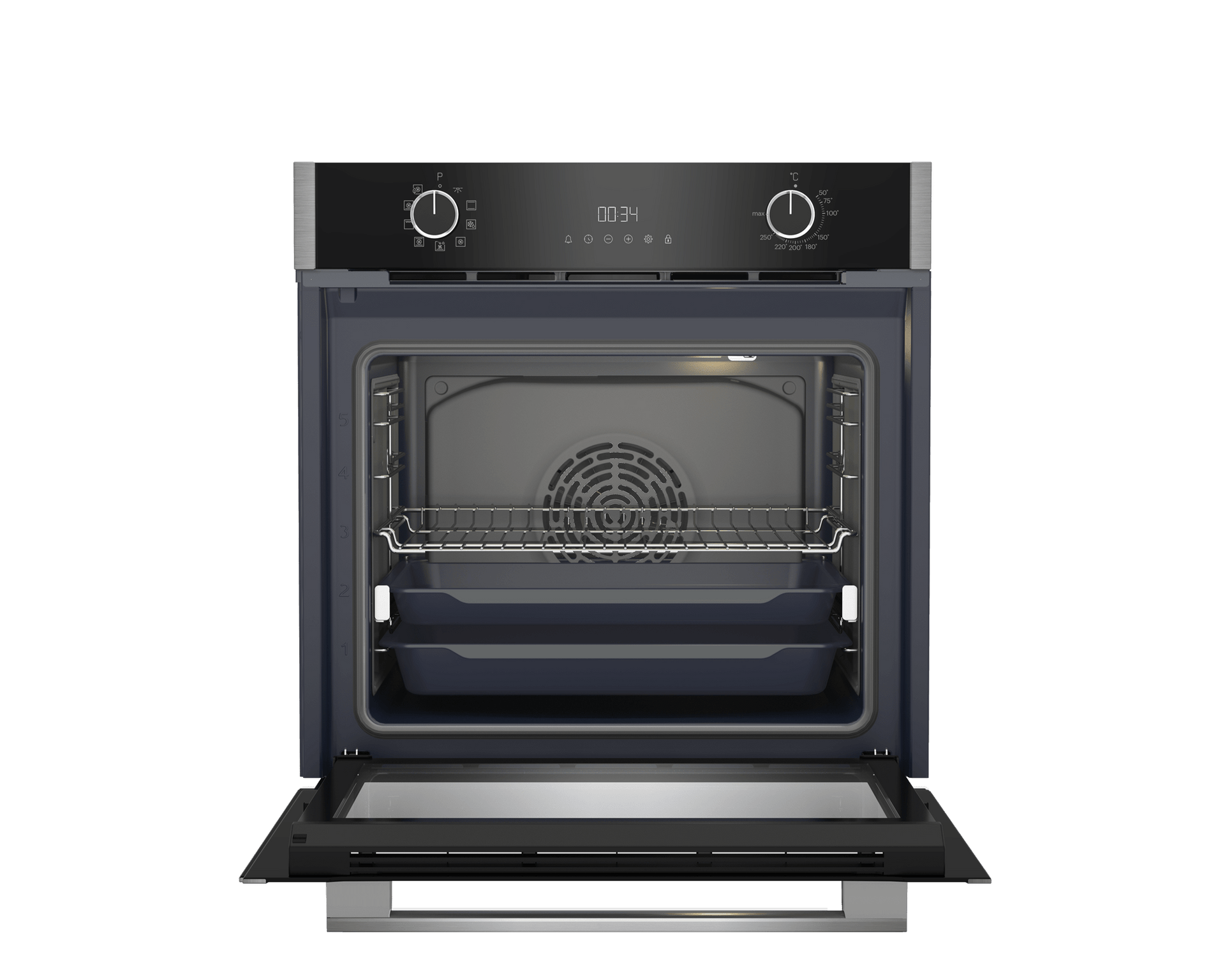 Grundig 60cm HotAero Built in Oven GEBM19300BC - Metro Homecentre Menlyn