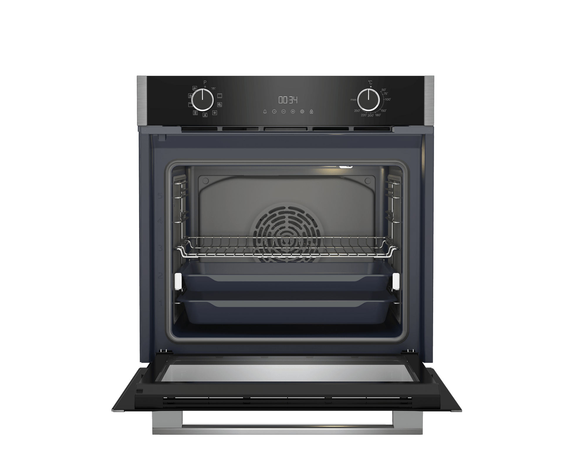 Grundig 60cm HotAero Built in Oven GEBM19300BC - Metro Homecentre Menlyn