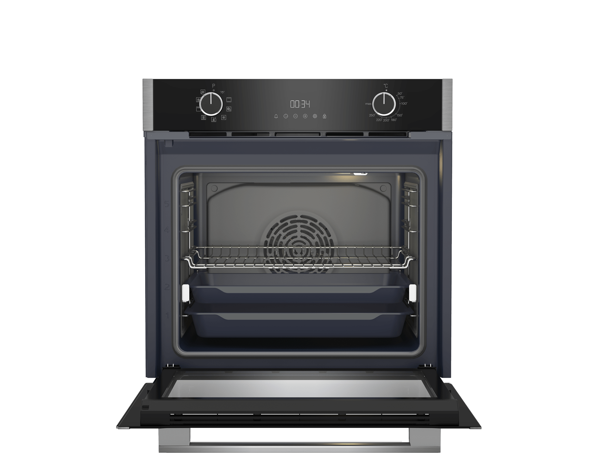 Grundig 60cm HotAero Built in Oven GEBM19300BC - Metro Homecentre Menlyn