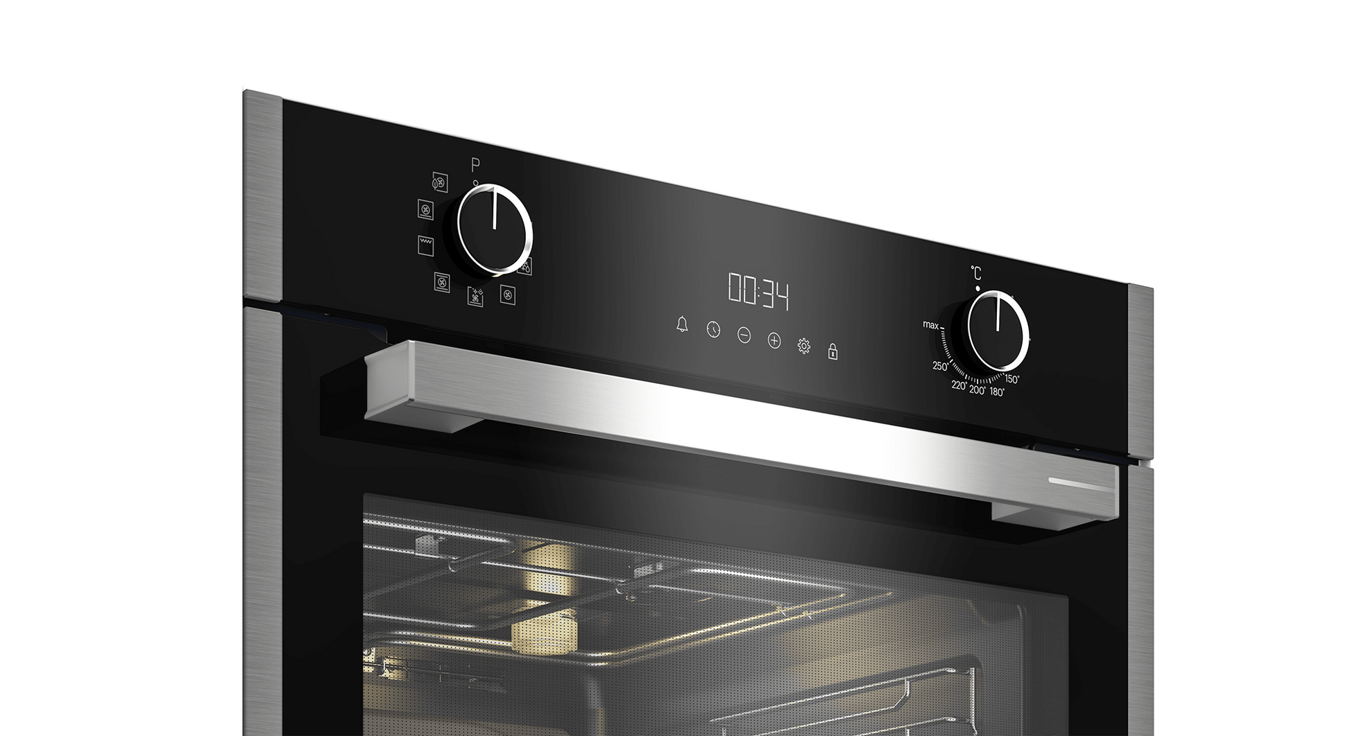 Grundig 60cm HotAero Built in Oven GEBM19300BC - Metro Homecentre Menlyn