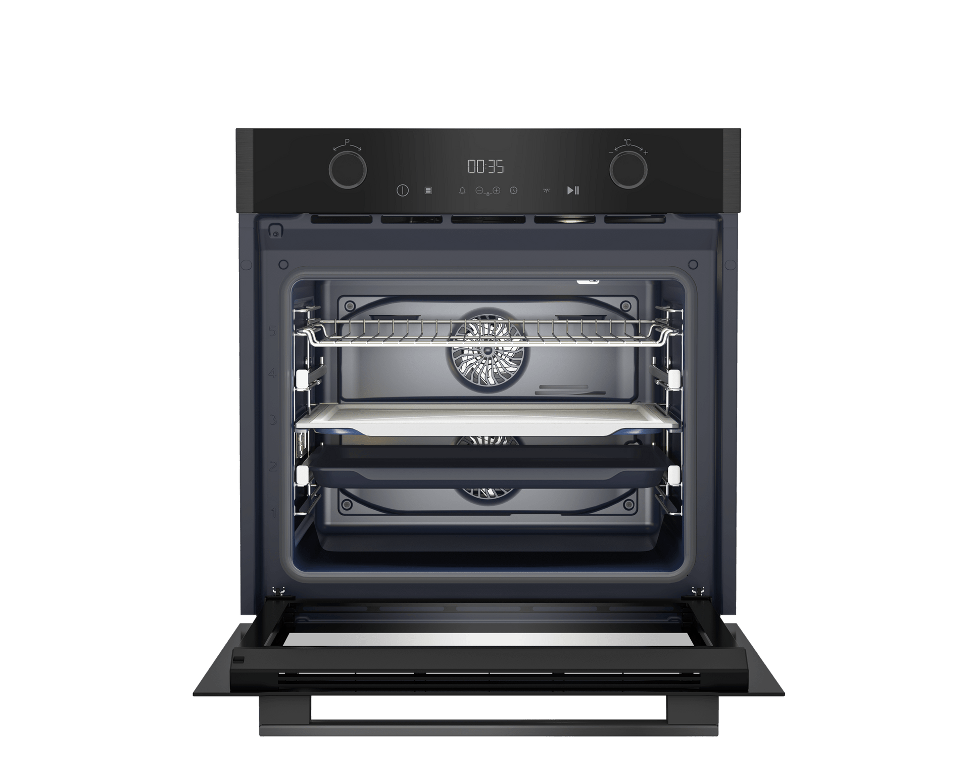 Grundig 60cm Pyrolytic Built - In Oven GEBTM19400DXPS - Metro Homecentre Menlyn