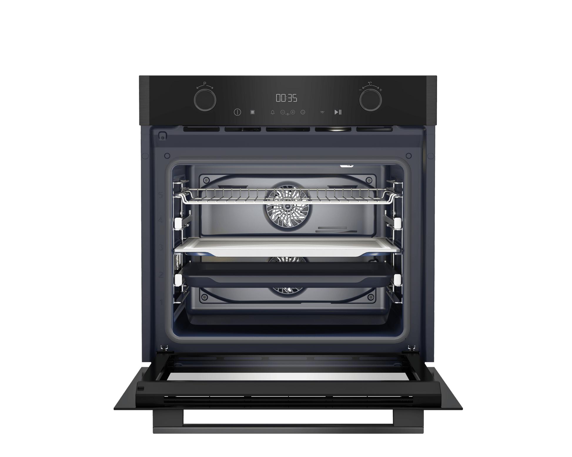 Grundig 60cm Pyrolytic Built - In Oven GEBTM19400DXPS - Metro Homecentre Menlyn