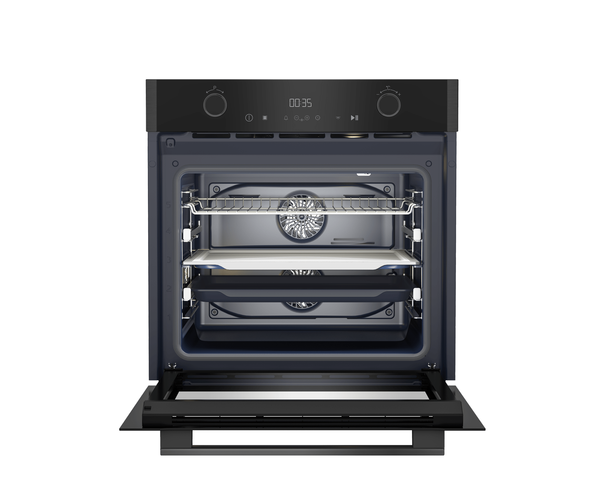 Grundig 60cm Pyrolytic Built - In Oven GEBTM19400DXPS - Metro Homecentre Menlyn