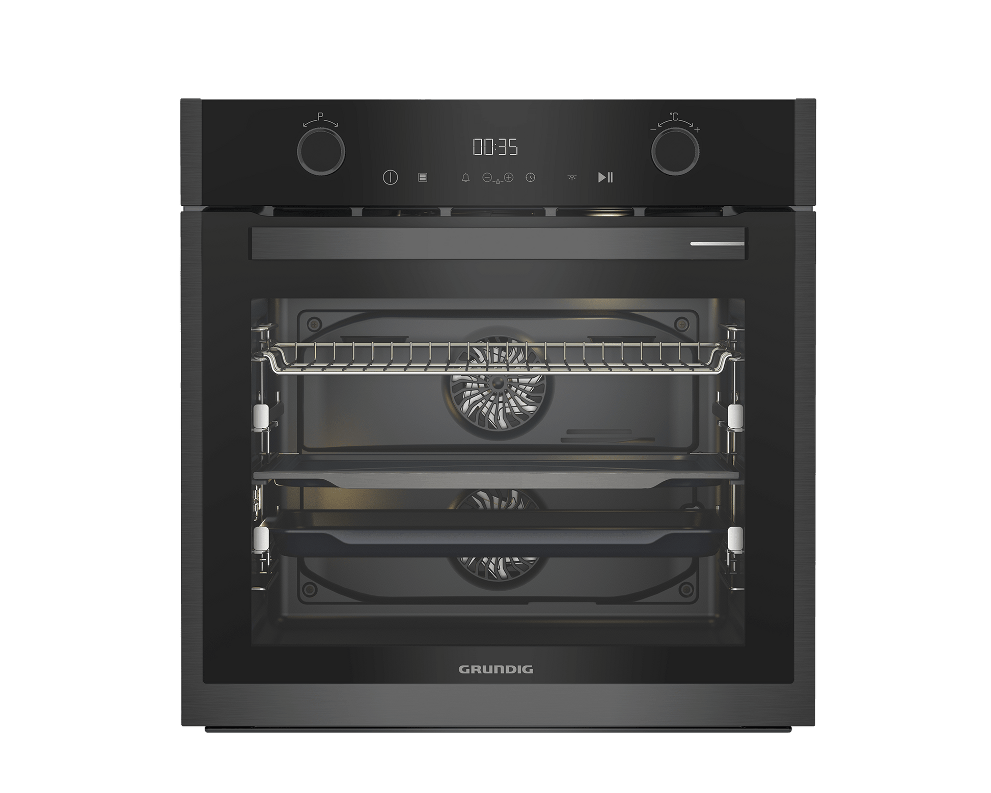Grundig 60cm Pyrolytic Built - In Oven GEBTM19400DXPS - Metro Homecentre Menlyn