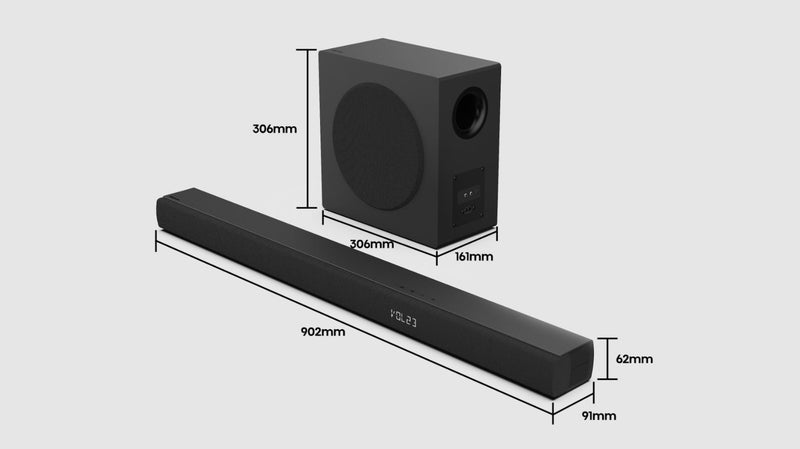 Hisense 480W Dolby Soundbar & Subwoofer HS3100 - Metro Homecentre Menlyn