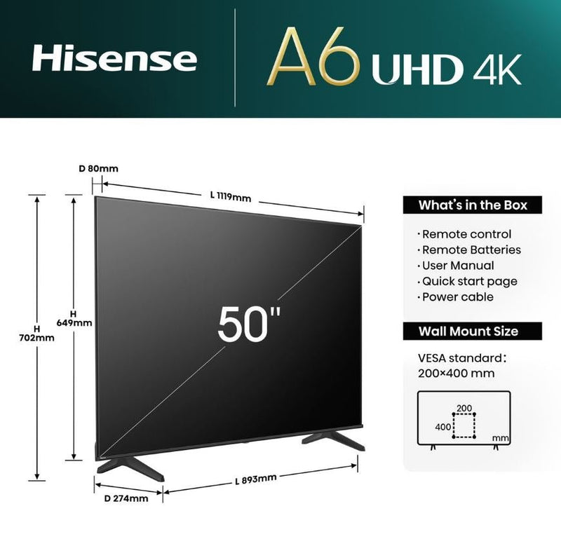 Hisense 75" 144Hz Qled 4K Vidaa SmartTV 75Q7N - Metro Homecentre Menlyn
