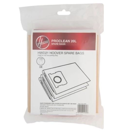 Hoover HWD21B Disposable Vacuum Cleaner Bag - Metro Homecentre Menlyn