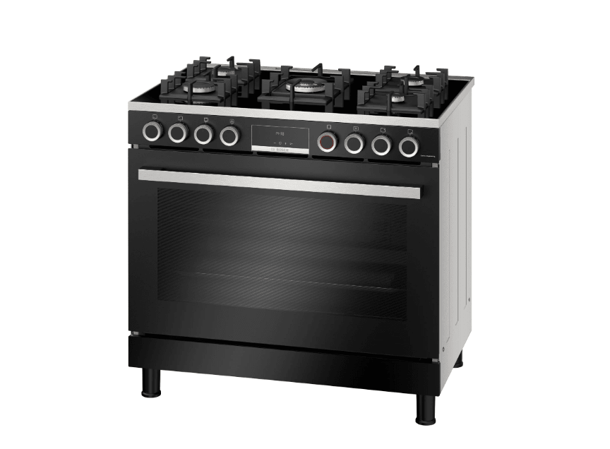 Bosch Series 8 90cm Black Full Gas Stove HJYGGXV60Z - Metro Homecentre Menlyn