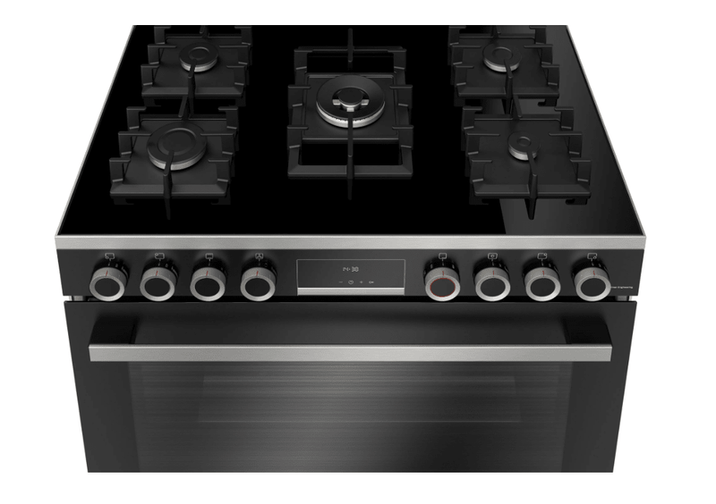 Bosch Series 8 90cm Black Full Gas Stove HJYGGXV60Z - Metro Homecentre Menlyn