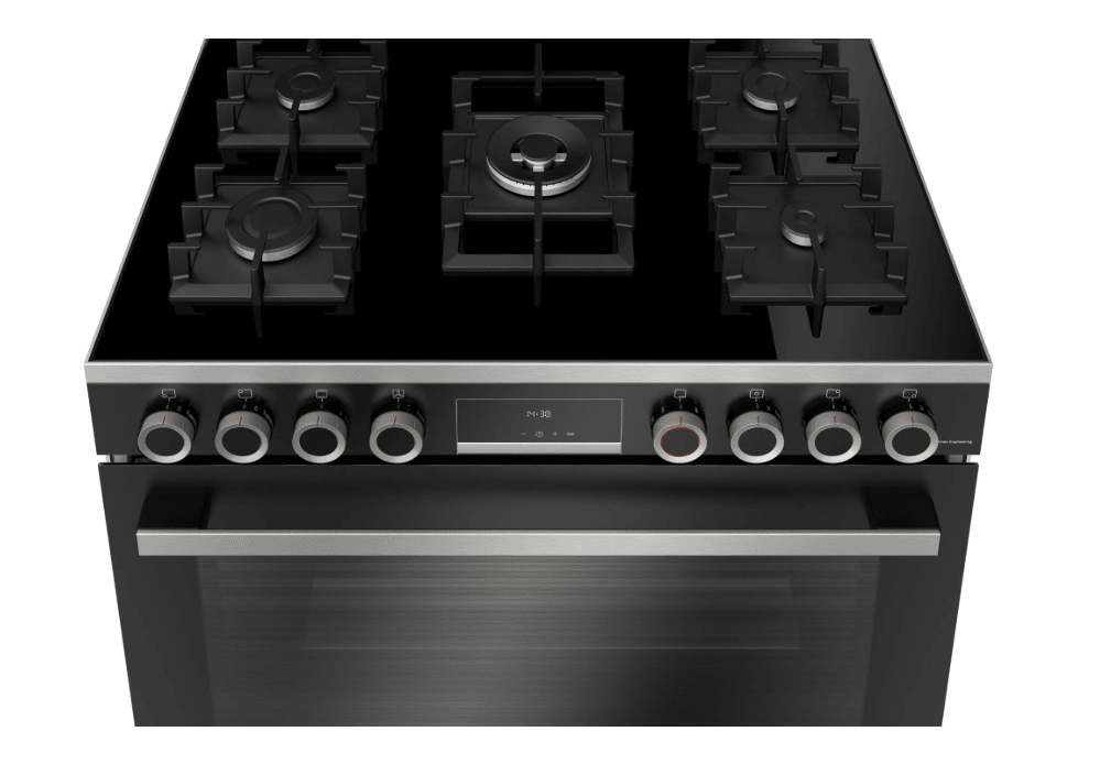 Bosch Series 8 90cm Black Full Gas Stove HJYGGXV60Z - Metro Homecentre Menlyn