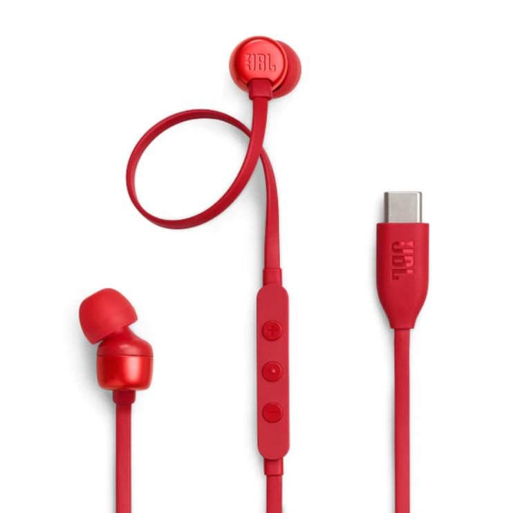 JBL Tune 310C USBC Earphones Red T310C - Metro Homecentre Menlyn