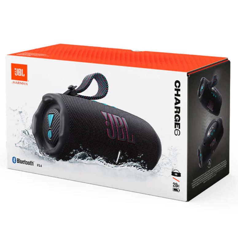 JBL Charge 6 Waterproof Bluetooth Speaker Black - Teal - Metro Homecentre Menlyn