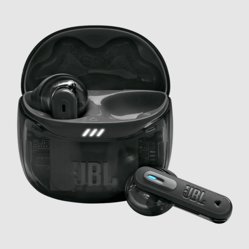 JBL Tune Flex Wireless Earbuds Ghost Black - Metro Homecentre Menlyn